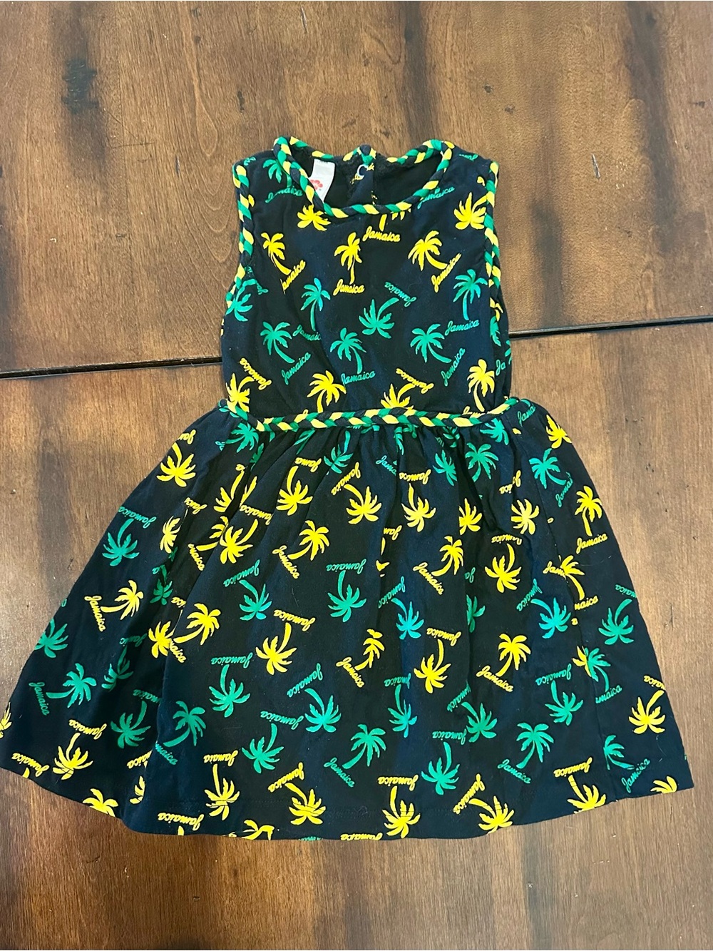Jamaica Island Palm Braided Infant Dress - Excellent Condition, 100% cotton